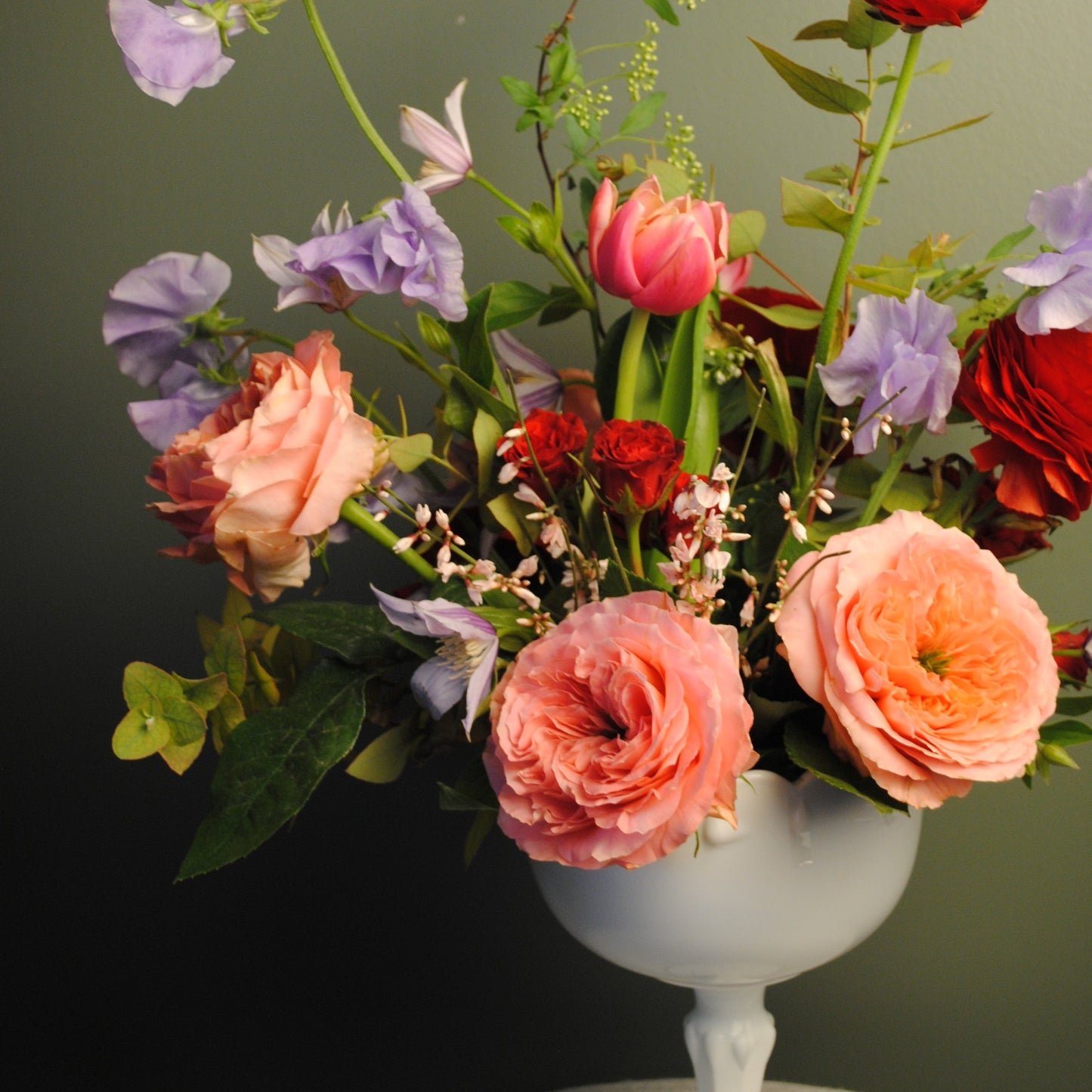 Lush Valentine's Day Floral Arrangement