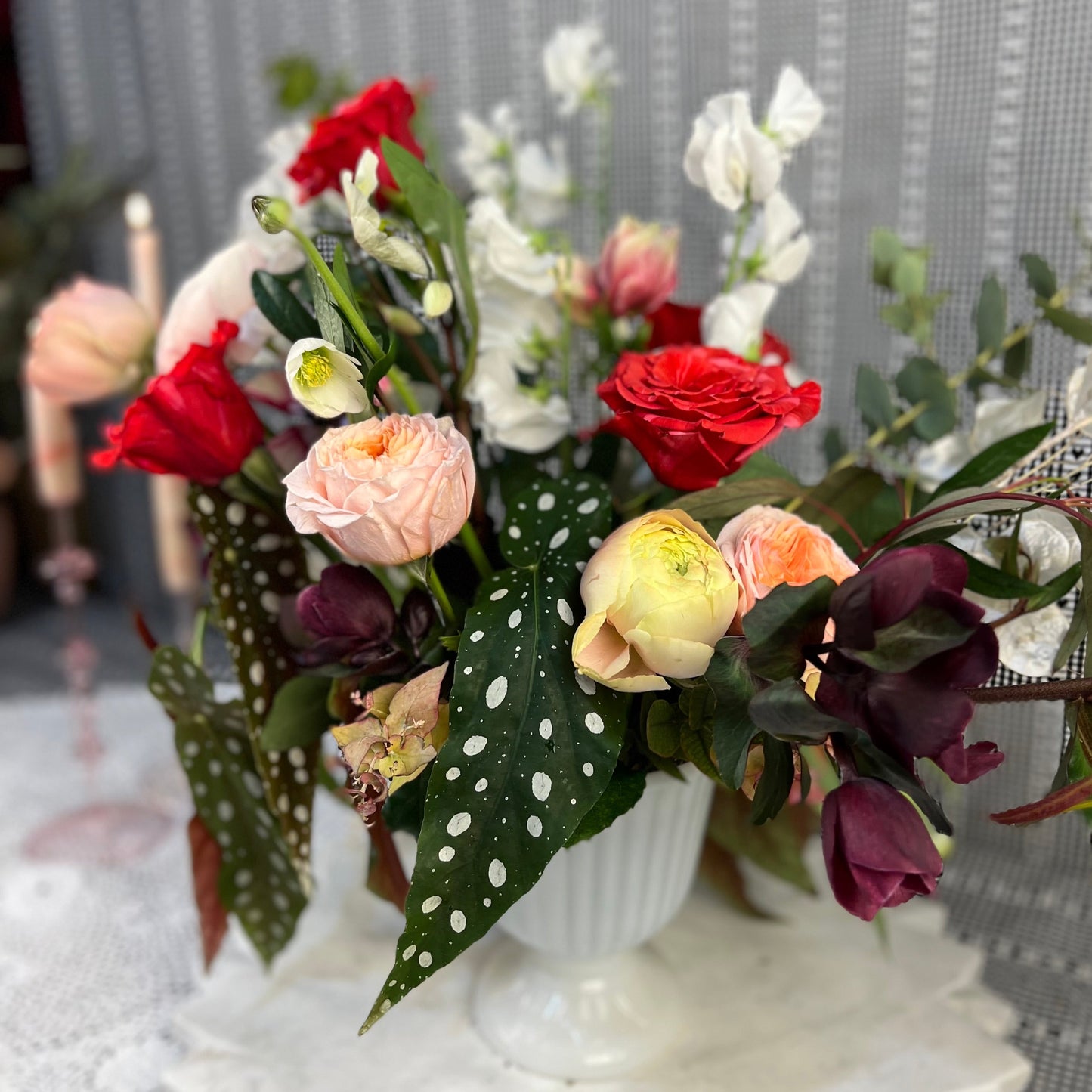 Lush Valentine's Day Floral Arrangement